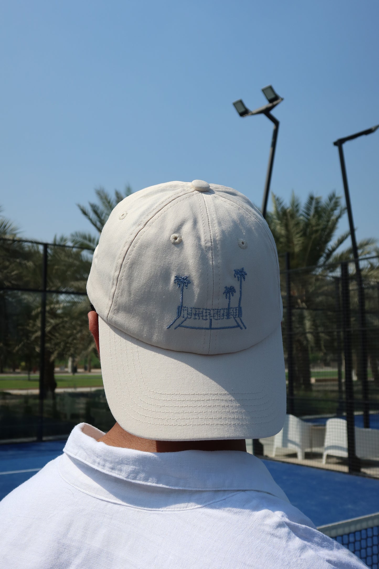 Meet Me by the Courts Cap in Off White